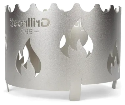Produktbild von Edelstahl Wokaufsatz für Feuerplatten mit 20cm Feuerloch