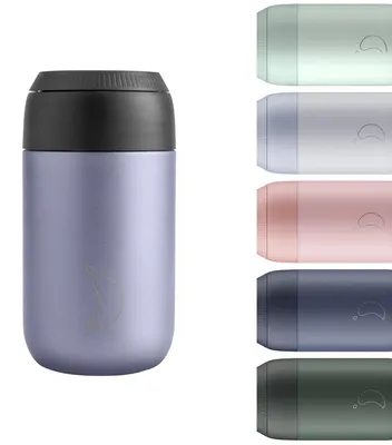 Kaffeebecher 340 ml, doppelwandig, vakuumisoliert, Lavendel