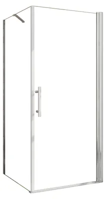 Produktbild von Duschspa 100x100cm Eckdusche Duschabtrennung Einzeltür H.195cm Duschkabine Schwingtür 6mm ESG Nanoglas