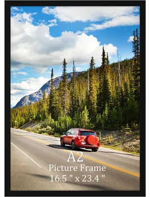 Productafbeelding van Fotoframe A2, zwart, aluminium, geschikt voor foto's, posters en certificaten van 42 x 59,4 cm