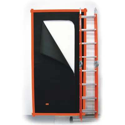 Zdjęcie produktu dla SafeCore drzwi przeciwpyłowe 3x 220x110 cm z zamkiem błyskawicznym, z włókniny polipropylenowej, wielokrotnego użytku do remontów, na budowę
