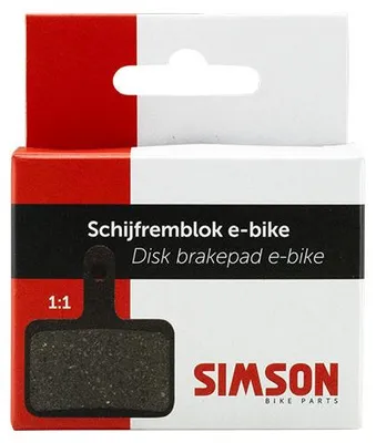 Produktbild von Simson Scheibenbremsbelag E-Bike Shimano Tektro Bulk (25 Sätze)