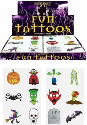 Produktbild von Halloween Tattoos für Kinder