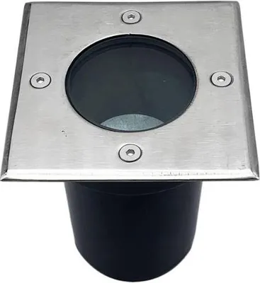 Image de Spot LED Extérieur Encastrable Carré pour Ampoule GU10