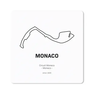 Produktbild von MuchoWow® Mauspad Mousepad F1 - Monaco - Rennstrecke 20x20 cm - Mousepads - Maus Mat - Pad - Mausunterlage - Desk Mat - Bureauartikeln