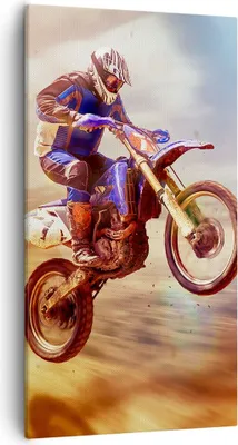 Produktbild von Bild auf Leinwand - Leinwandbild - Motor Sport Helm - 55x100cm - Wand Bild - Wanddeko - Wandbilder - Leinwanddruck - Bilder - Kunstdruck - Wanddekoration - Leinwand bilder - Wandkunst - PA55x100-3881