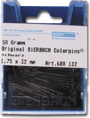 Produktbild von Colorpin (Leistenstifte) ø 1,75 x 32 mm gefärbte Nägel, dunkelbraun 300 Stück