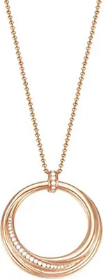 Produktbild von Esprit Damen Kette Collier Edelstahl Rosé Zirkonia ESNL03426C800