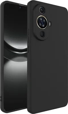 Produktbild von Conie TPU Schutzhülle für Huawei Nova 12S Tasche Case Cover Bumper Silikon Hülle in Schwarz matt