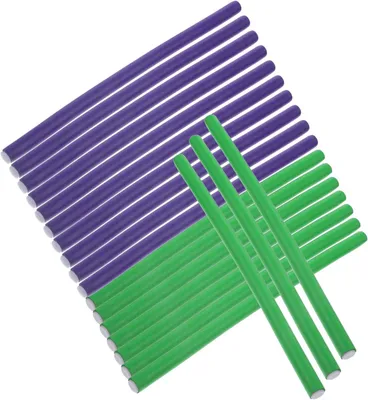 Produktbild von 2 Schaumstoff-Lockenwickler für hitzefreie Stylings in zufälliger Farbe