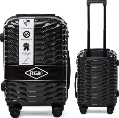 Produktbild von RGL PC2 L Polycarbonat Koffer Reisekoffer Hardcase Koffer TSA-Schloss Trolley Hartschalenkoffer Grösse: L Farbe: Schwarz