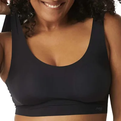 Produktbild von Sloggi Damen BH ZERO Feel Top EX, ohne Bügel, Gepolstert, Pull-On, L, Schwarz