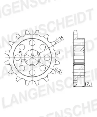 Image de Ritzel Supersprox 530 - 15Z CST-286:15|grobverzahnt 21,0/25,0