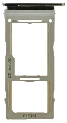 Produktbild von Samsung Galaxy S10e (SM-G970F) Sim Karten Halter Tray Fach (Black), Schwarz