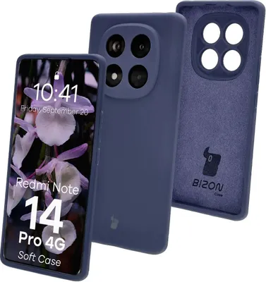 Produktbild von Bizon Soft Case Xiaomi Redmi Note 14 Pro 4G dunkelblau