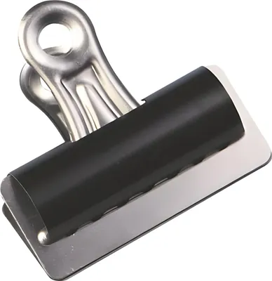 Produktbild von Q-Connect Briefklemmer - 75 mm, Klemmvolumen 20 mm, schwarz, 10 Stück
