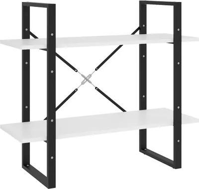 Obrázek produktu pro vidaXL Regál 2 přihrádky Bílá 80x30x70 cm výrobek ze dřeva