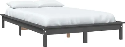 Obrázek produktu pro vidaXL Postel z masivu Grey 150x200 cm Borovice