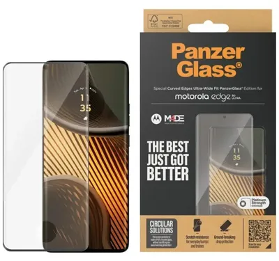 Produktbild von PanzerGlass ® Displayschutz Motorola edge 50 ULTRA | Ultra-Wide Fit, Motorola, Motorola - Edge 50 Ultra, Trockene Anwendung, Kratzresistent, Schockresistent, Transparent, 1 Stück(e)