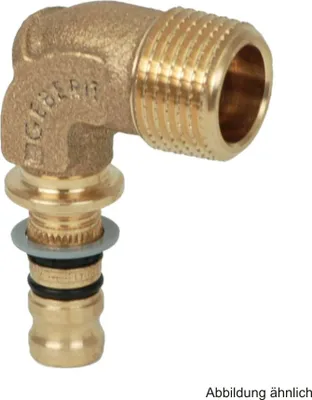 Produktbild von Geberit Mepla Übergangswinkel mit AG 16 mm - 3/4"