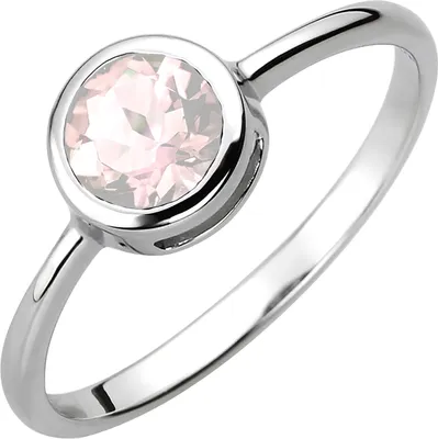 Produktbild von Gr. 62 Damen Ring 925 Sterling Silber 1 Rosenquarz