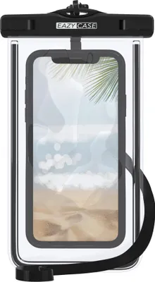 Produktbild von EAZY CASE - wasserdichte Unterwasserhülle, Handyhülle Universal Unterwassertasche, Handy Tasche wasserfest, für alle Smartphones bis 6,7" mit Umhängeband in Schwarz