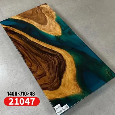 Obrázek produktu pro Stůl Jídelní stoly Stoly z pryskyřice Epoxidový masivní designový nábytek 140x71 Pravé dřevo Epoxidové dřevo