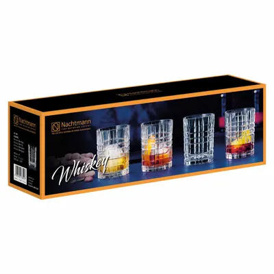 Produktbild von Nachtmann Cocktailglas Square Whiskey 345ml, klar (4er Pack)