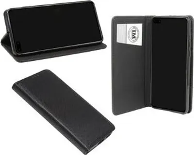 Produktbild von cofi1453® Buch Tasche "Smart" kompatibel mit Huawei P40 Handy Hülle Etui Brieftasche Schutzhülle mit Standfunktion, Kartenfach Schwarz