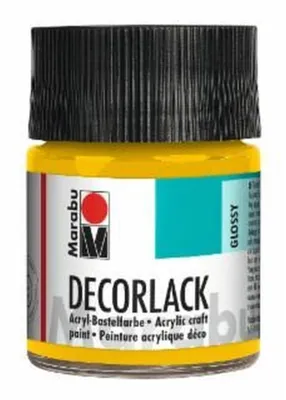 Obrázok produktu pre Marabu 1130 05 021 Dekoračný akrylový lak, stredne žltý 021, 50 ml