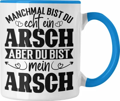 Produktbild von Trendation - Valentinstag Geschenk Tasse für Ihn Geschenkidee von Freundin Spruch Süß Liebe Jahrestag Geschenke (Blau)