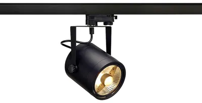 Image de EuroSpot ES111 Projecteur triphasé GU10 Rond Noir