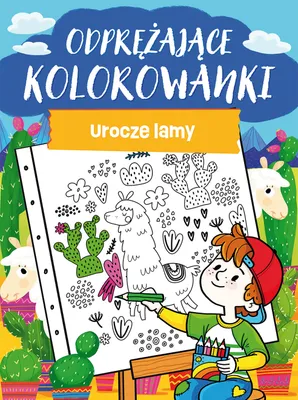 Produktbild von Kolorowanka odprężająca z uroczymi lamami