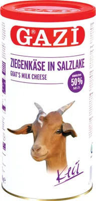Obrázek produktu pro Kozí sýr Gazi ve slaném nálevu 2x 800g 50% tuku v sušině kozí sýr v plechovce Keci peyniri