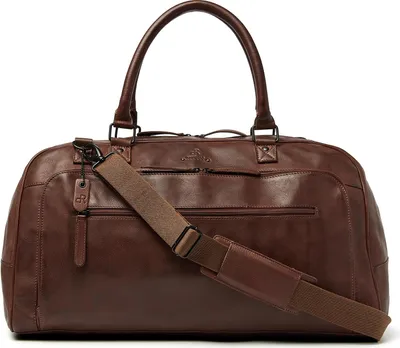 Produktbild von dR Amsterdam Weekender | Wochenendtasche aus Leder | Wochenendtasche Herren & Damen Leder | Handgepäcktasche Leder Tampa - 933695 Brown
