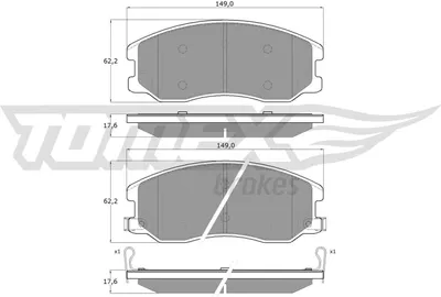 Produktbild von TOMEX brakes Bremsbeläge Satz Vorne Bremsklötze für CHEVROLET CAPTIVA (C100, C140) TX 16-42