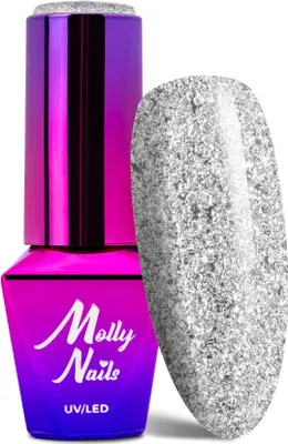 Immagine prodotto di Molly Nails Smalto ibrido Luxury Glam Mr Silver, 8 g, n. 546