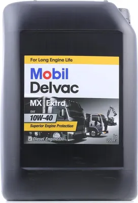Produktbild von MOBIL Delvac MX Extra für 10W-40 20 Liter Motoröl Motorenöl Synthetisch CATERPILLAR ECF-2 YaMZ-6-12 MAN M 3275-1 228.3 MTU-2 VDS-3 Mack EO-M Plus Mack