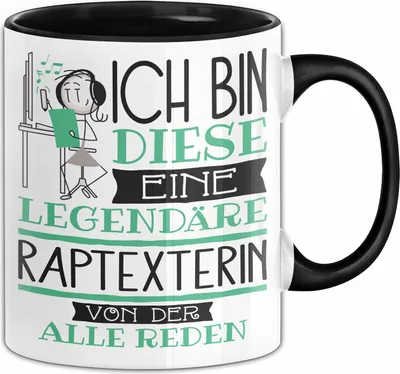 Produktbild von Raptexterin Tasse Geschenk Ich Bin Diese Eine Legendäre Raptexterin Von Der Alle Reden Geschenkidee Geburtstag Weihnachten (Schwarz)