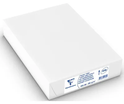 Produktbild von Multifunktionspapier Clairalfa A4 210x297mm 210g/qm weiß leinengeprägt VE=250 Blatt