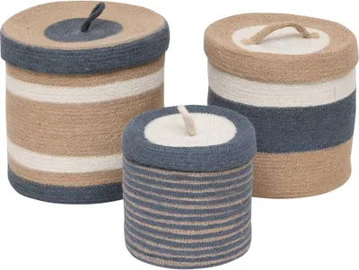 Produktbild von 3 körbe "oceane" aus jute - Atmosphera créateur d'intérieur