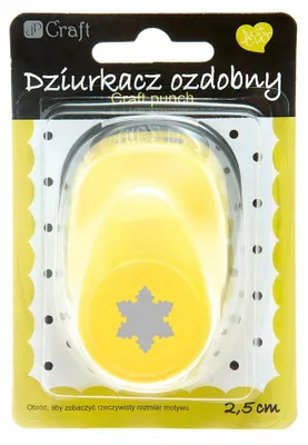 Zdjęcie produktu dla Dziurkacz ozdobny 2,5cm śnieżynka 3 MIX