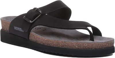 Produktbild von Mephisto Helen Riemchensandale aus Metallic Leder für Frauen Schwarz – undefined / Schwarz
