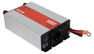 Zdjęcie produktu dla Carpoint Inwerter 12 V > 230 V 1000 W z kablem do akumulatora