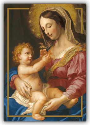 Produktbild von 5x christliche Grußkarten, Klappkarten mit Madonna mit Kind, DIN A6 gefaltet, inkl. Umschlag - edle Klappkarte