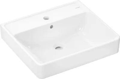 Immagine prodotto di hansgrohe Xanuia Q lavabo, 1 trou de robinetterie, avec trop-plein, 550x480mm, blanc, 60132450, 60132450