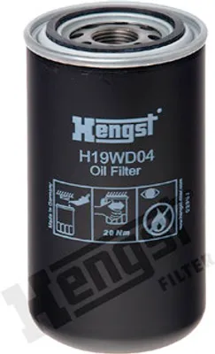 Produktbild von Ölfilter HENGST FILTER H19WD04 Anschraubfilter für DEUTZ-FAHR AGROPRIMA AGROSTAR AGROXTRA DX