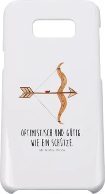 Produktbild von Mr. & Mrs. Panda Samsung Galaxy S8 plus Handyhülle  Sternzeichen Schütze - Weiß - Geschenk, Handy, Geburtstag Dezember, Hülle, Cover, November, Schützenfest, Case
