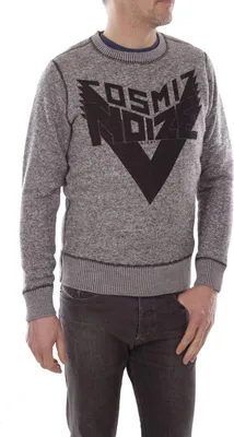 Produktbild von Diesel S-Real Felpa Herren Pullover Sweatshirt Alpaca Grau