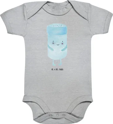 Produktbild von Mr. & Mrs. Panda Babybody Beste Freunde Salz 12. - 18. Monat - Heather Grey - Geschenk, Strampler, strampelanzug, Fehlende Keywords, babykleidung body, Baby